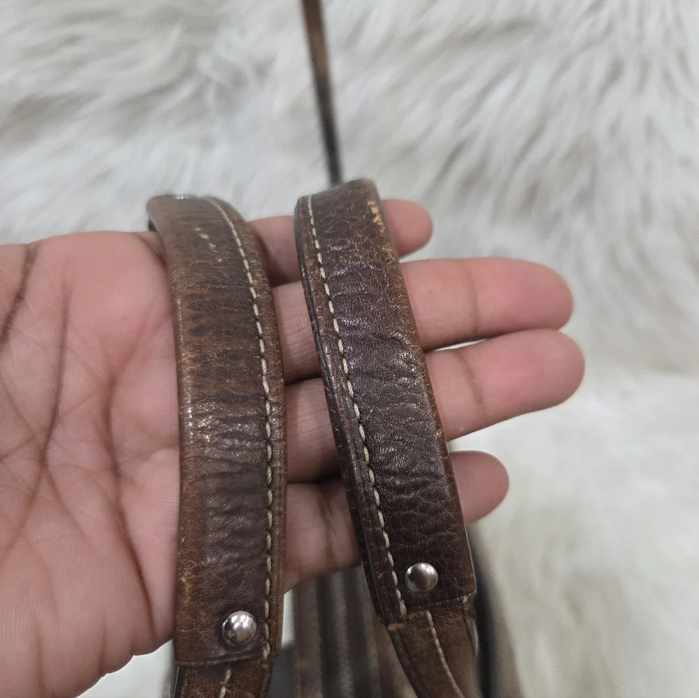 🤎▪️Coach ▪️ Heritage Stripe Signature Satchel (model F14478)  [2010 Year]